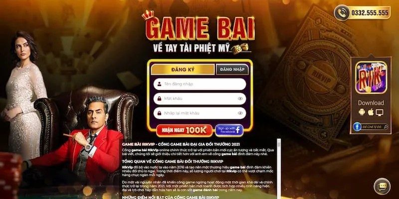 Đăng ký Rikvip trở thành thành viên để có cơ hội nhận thưởng cực khủng